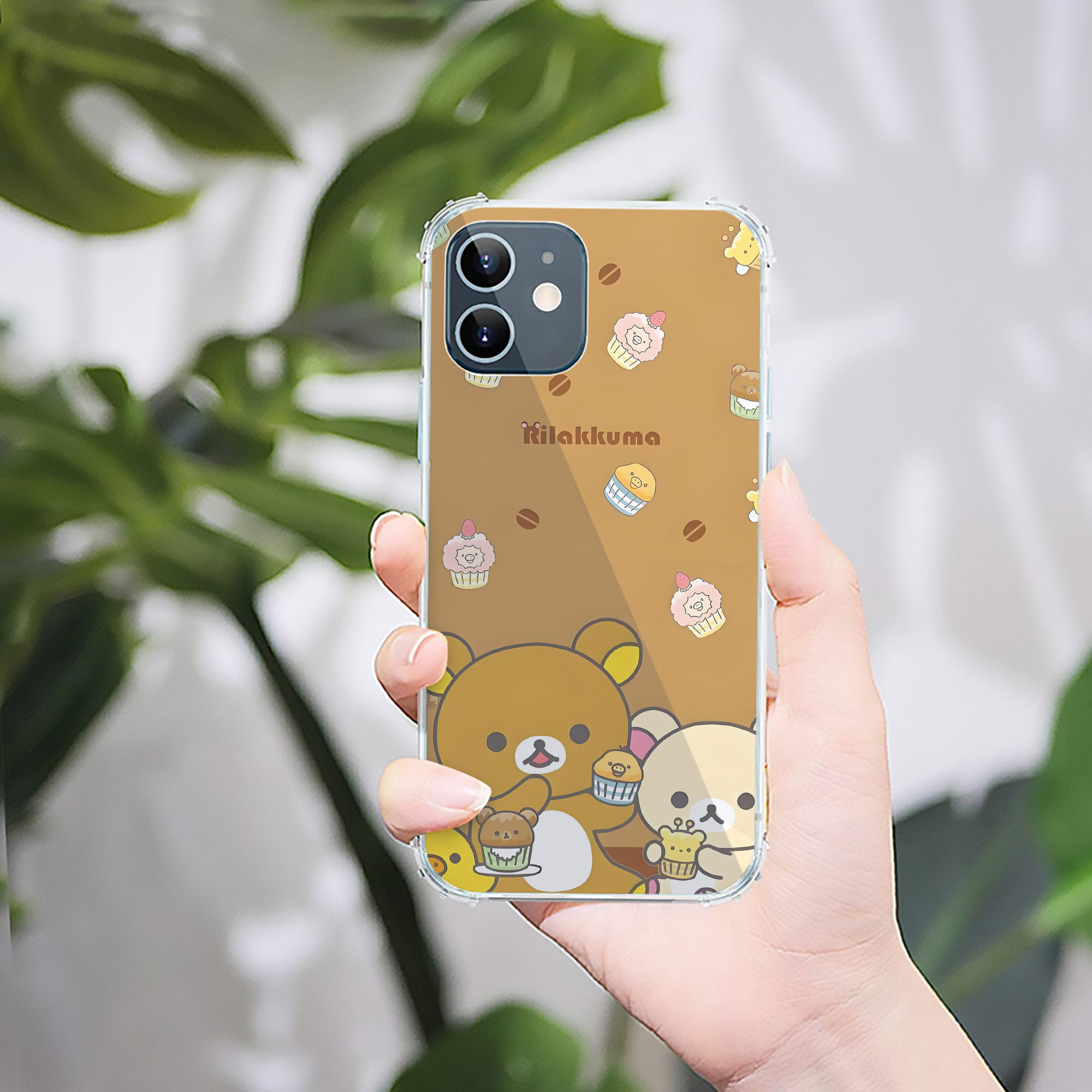 （画像用） リラックマ リラックマ キイロイトリ Rilakkuma Korilakkuma Kiiroitori 【iPhone 12シリーズ対応】透明スマホケース（クリアソフトケース）